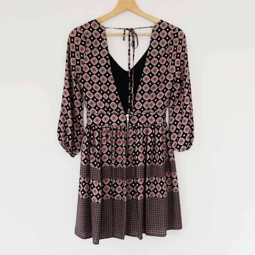 Gianni Bini Mini dress tribal print XS - Picture 2 of 6